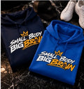 small body big brain hoodie – premium blue streetwear sweatshirt