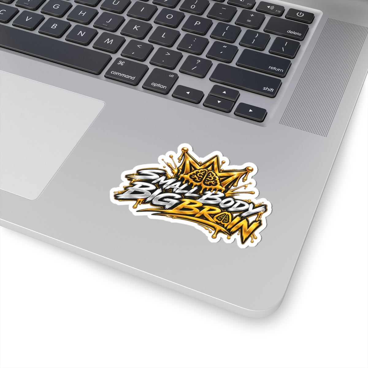 Small Body Big Brain Motivational Kiss-Cut Sticker