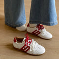 2026 New Women Retro German Trainers, Versatile Soft Sole White Sneakers, Fashion Casual Skate Shoes For Summer