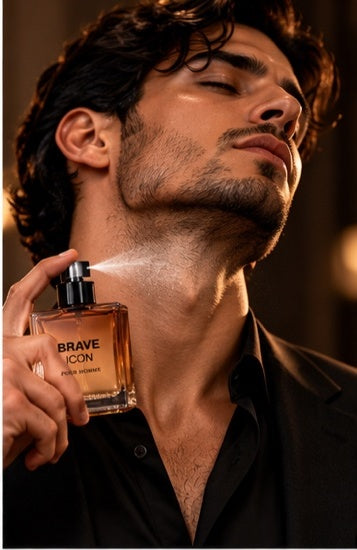 brave icon pour homme fragrance set with travel spray