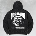 Dopamine Pullover Hoodie Vintage Black