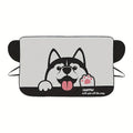 Universal Cartoon Front Car Snow Frost Cover | Windshield Frost Protection & Sunshade