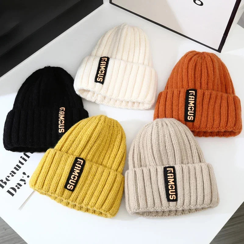 Soft Crochet Knit Beanie Winter Hat for Men Women Unisex Warm Solid Color Cold Cap Fashion Accessory