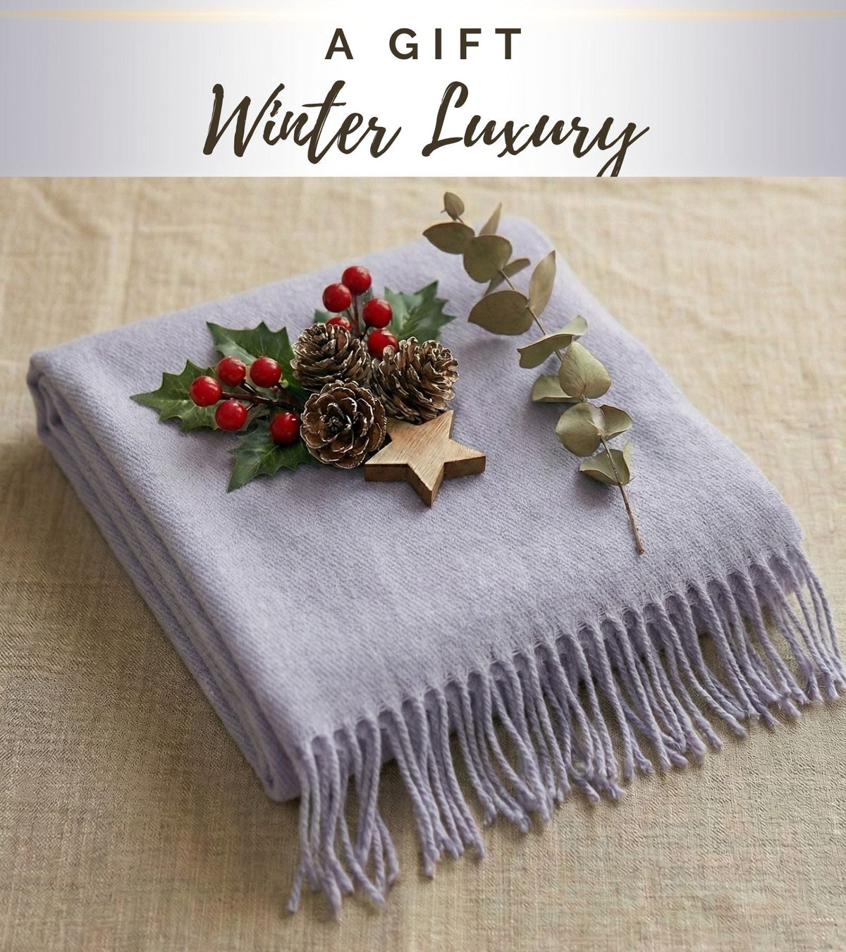 Sakkas Booker Unisex Cashmere-Feel Solid Winter Scarf with Fringe