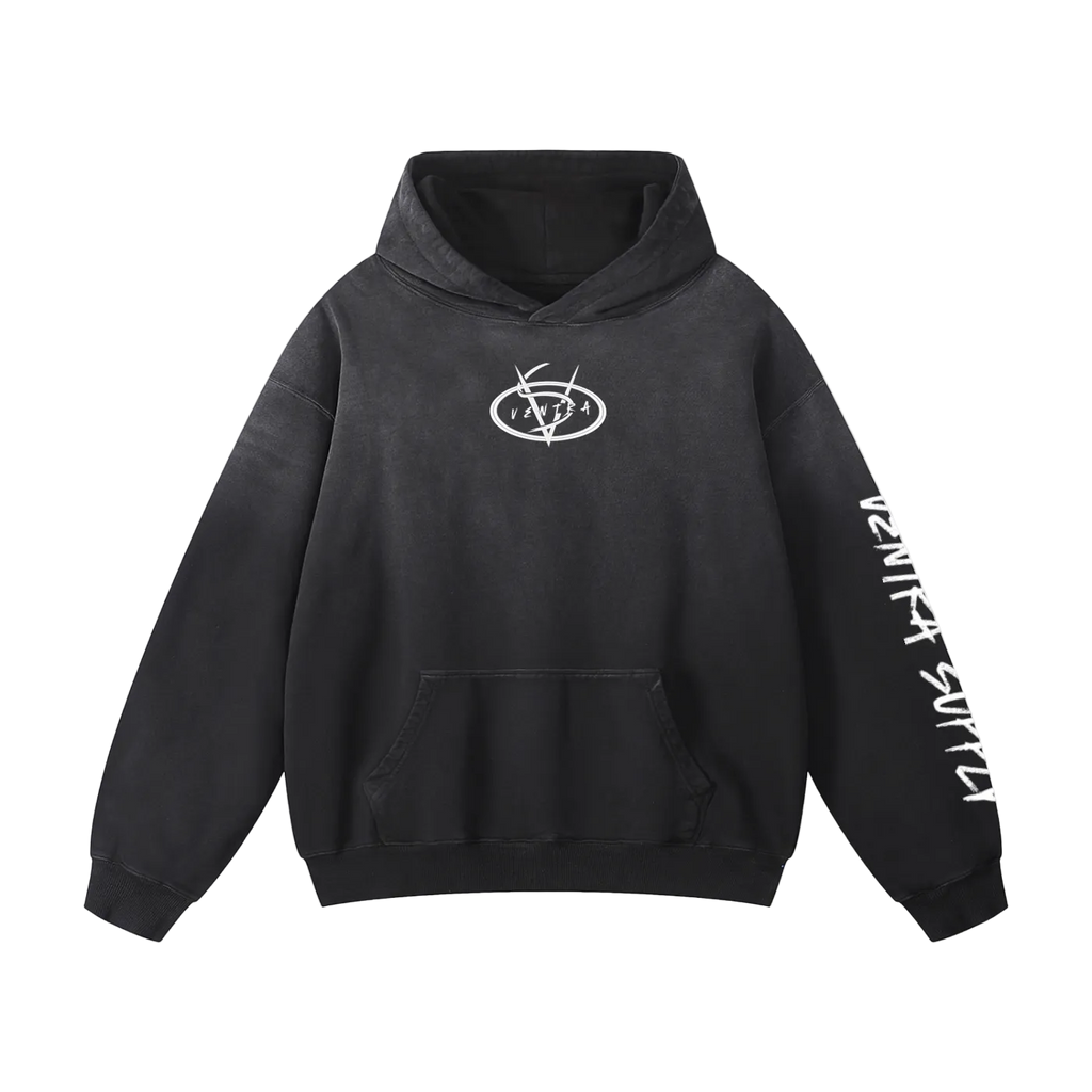 Heavyweight Sunfade Oversized ventra Hoodie