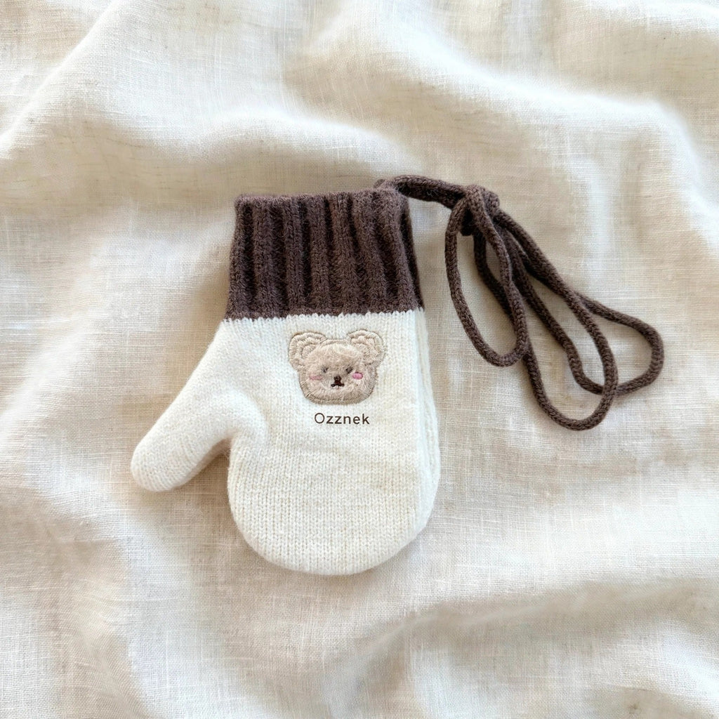 Pre-Order Kids Winter Gloves with String | Warm Toddler Mittens 2-5Y