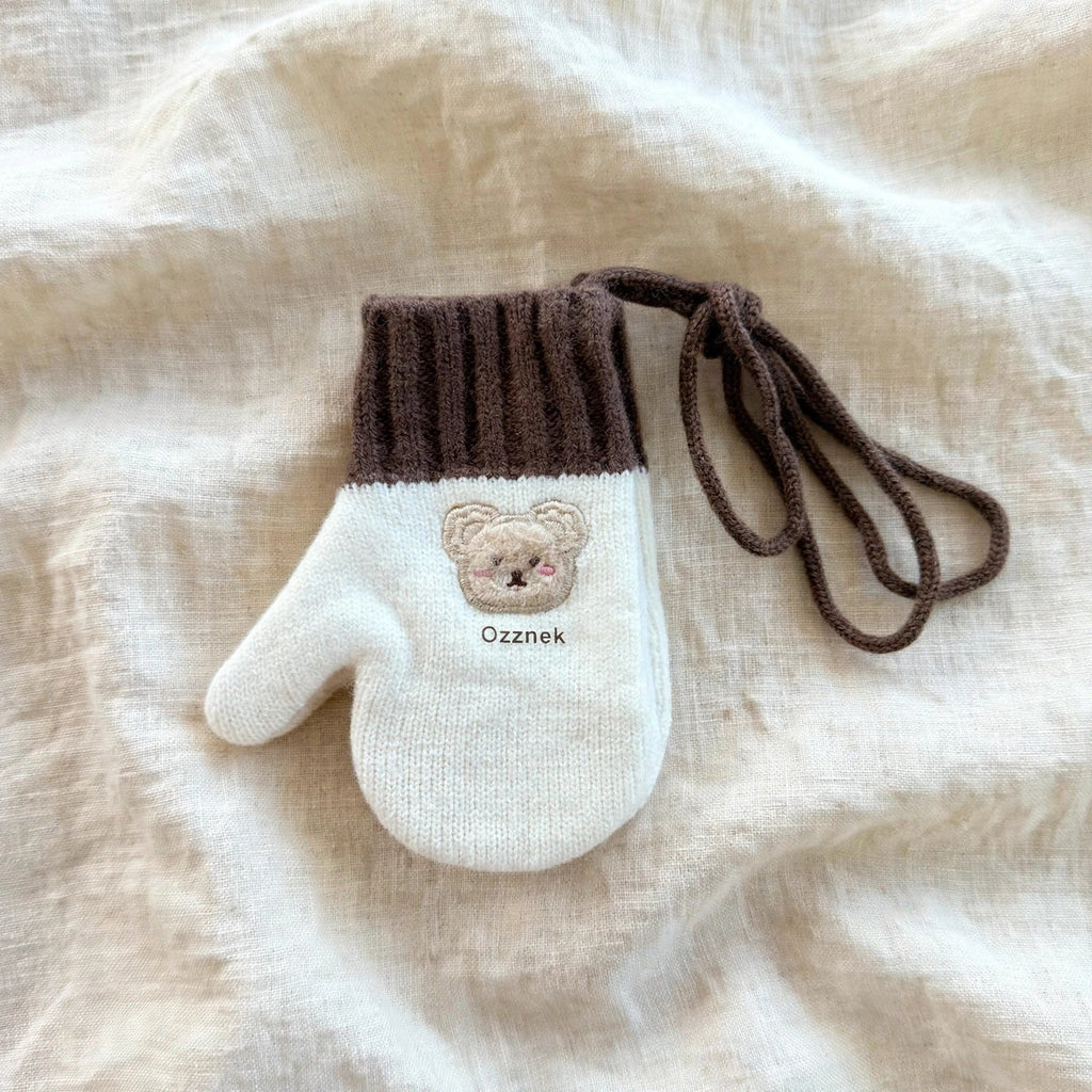 Pre-Order Kids Winter Gloves with String | Warm Toddler Mittens 2-5Y