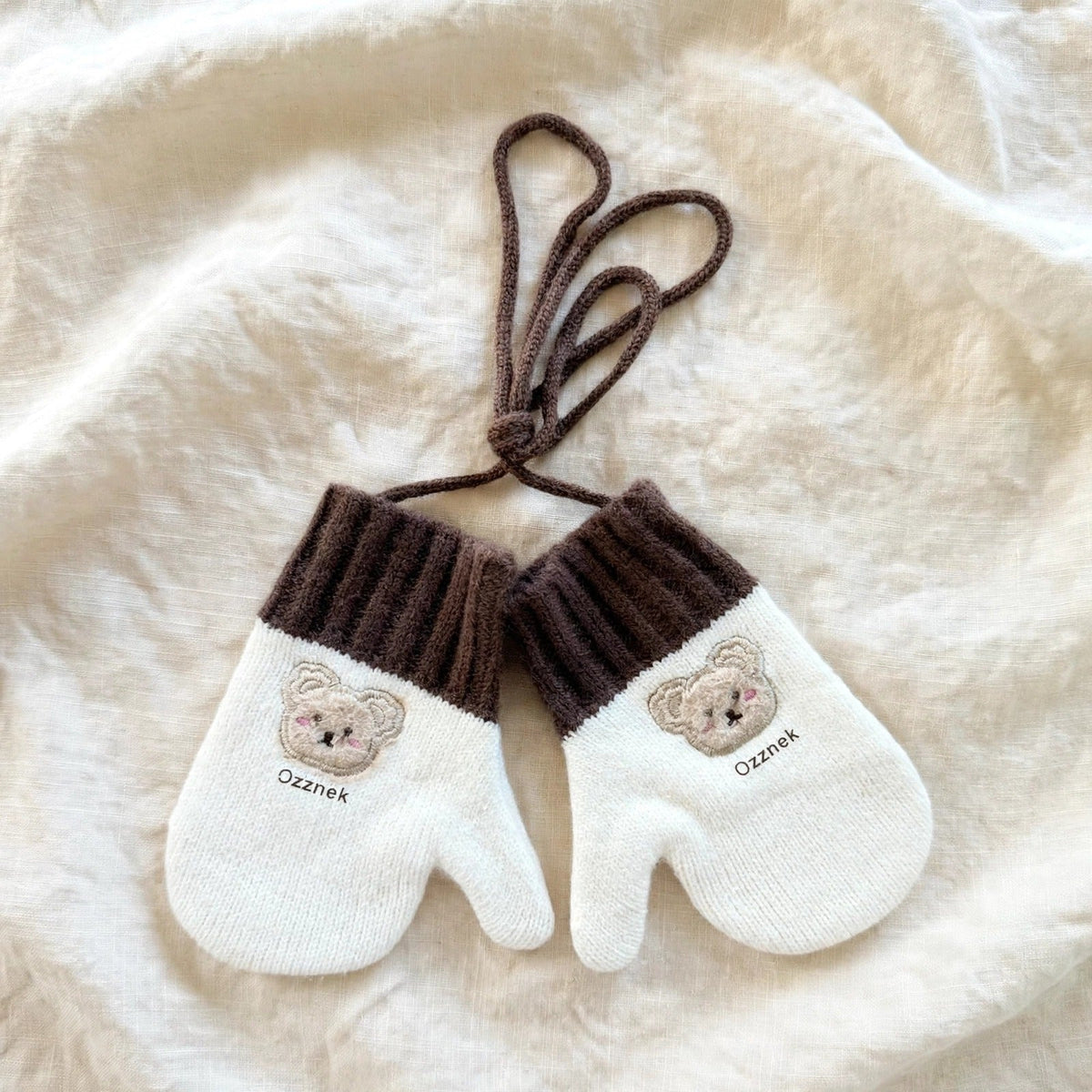 Pre-Order Kids Winter Gloves with String | Warm Toddler Mittens 2-5Y