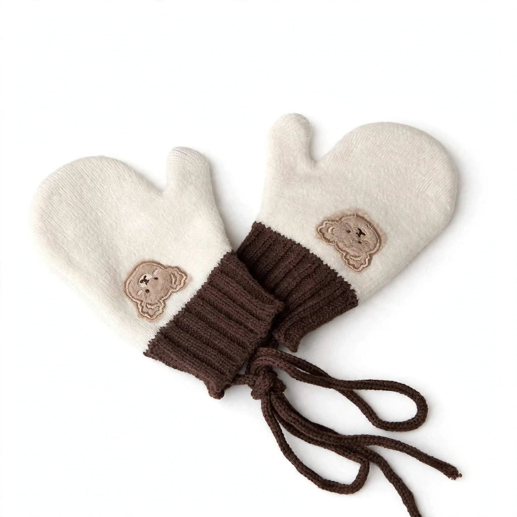 Pre-Order Kids Winter Gloves with String | Warm Toddler Mittens 2-5Y
