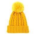 Warm Chunky Cable Knit Beanie Pom Pom Hat Beanie Winter Hat